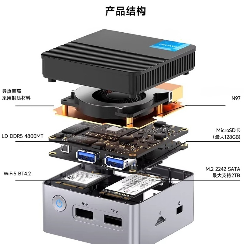 G5 Alder Lake N97 MINI PC Wind - Ddr5 4800Mhz recension och pris