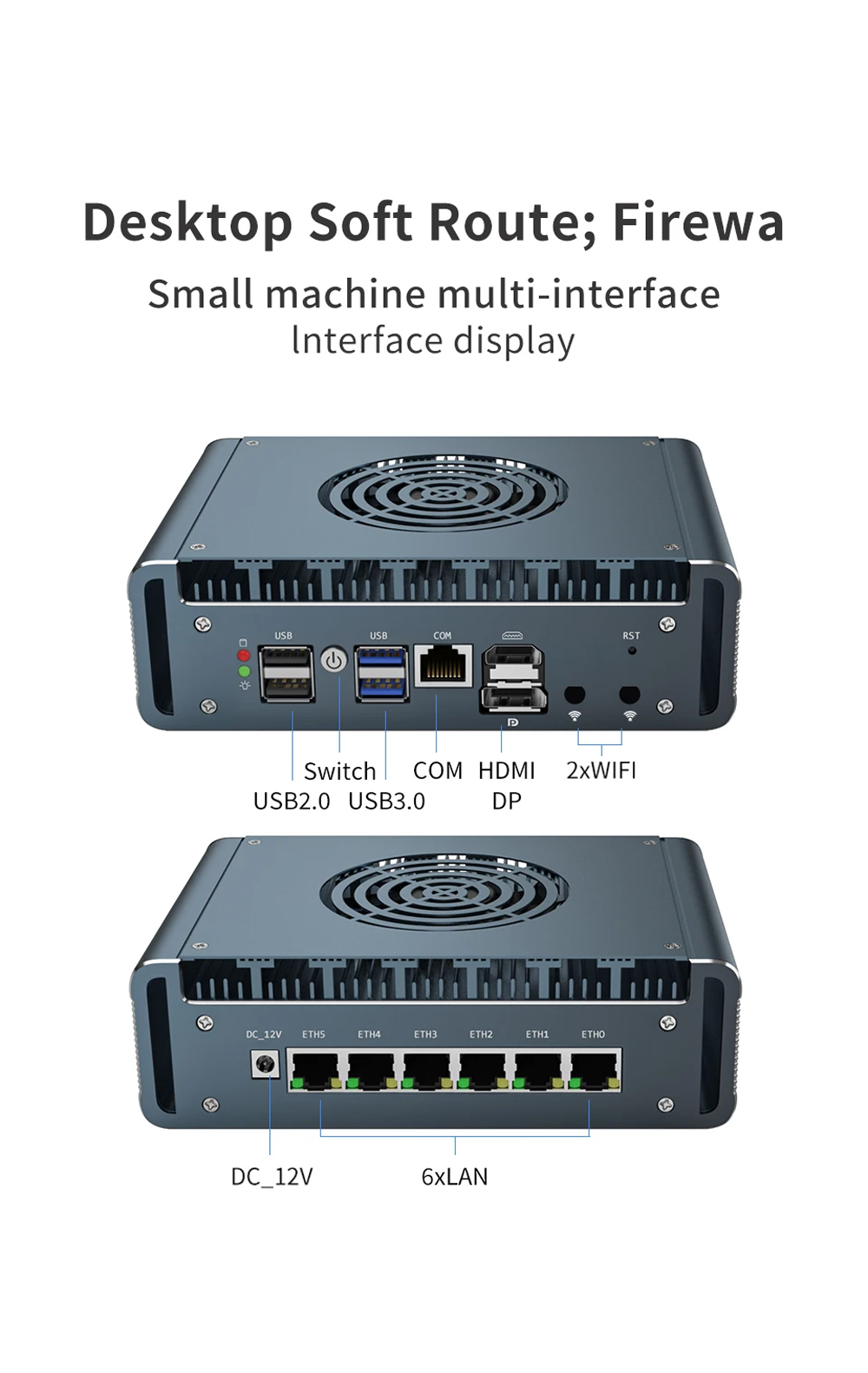 Fanless Firewall Router 12th G - Ddr5 64Gb recension och pris