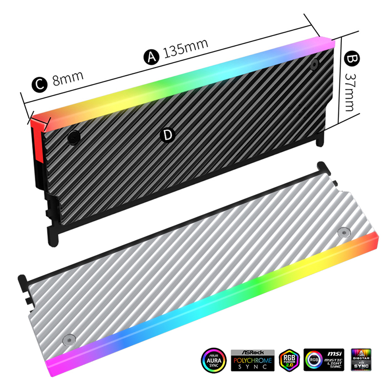 ARGB DDR Memory RAM Cooler wit - Ddr5 Rgb Ram recension och pris