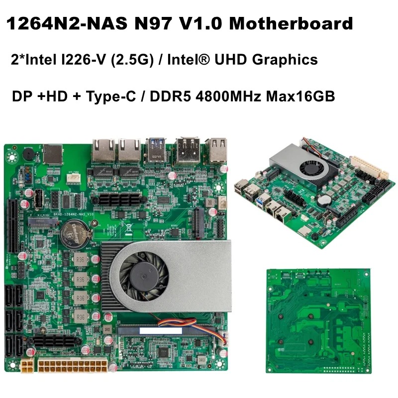 2*Intel I226 V 2.5G 1264N2 NAS - Ddr5 4800Mhz recension och pris