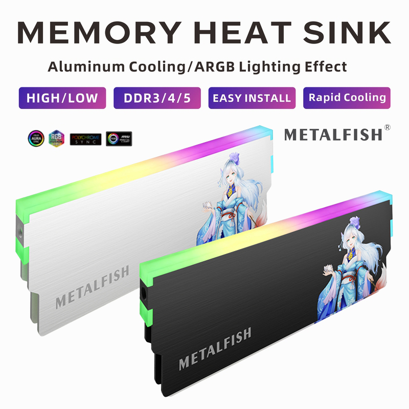 METALFISH DRAM Heatsink 5V-3PI - Ddr5 Memory recension och pris