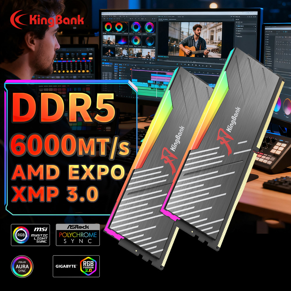 KingBank KRRB DDR5 RGB 16GB /1 - Ddr5 6000Mhz recension och pris