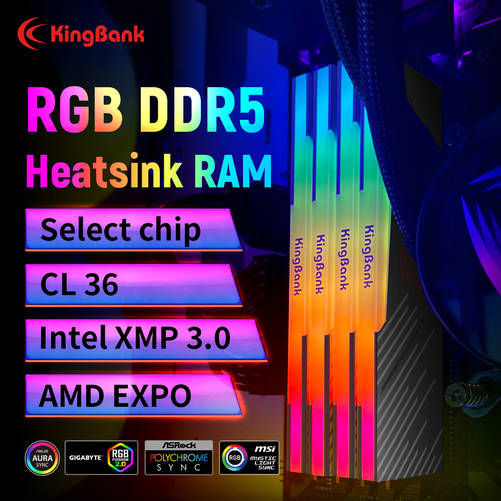 KingBank KRRB DDR5 RGB 16GB /1 - Ddr5 6000Mhz recension och pris