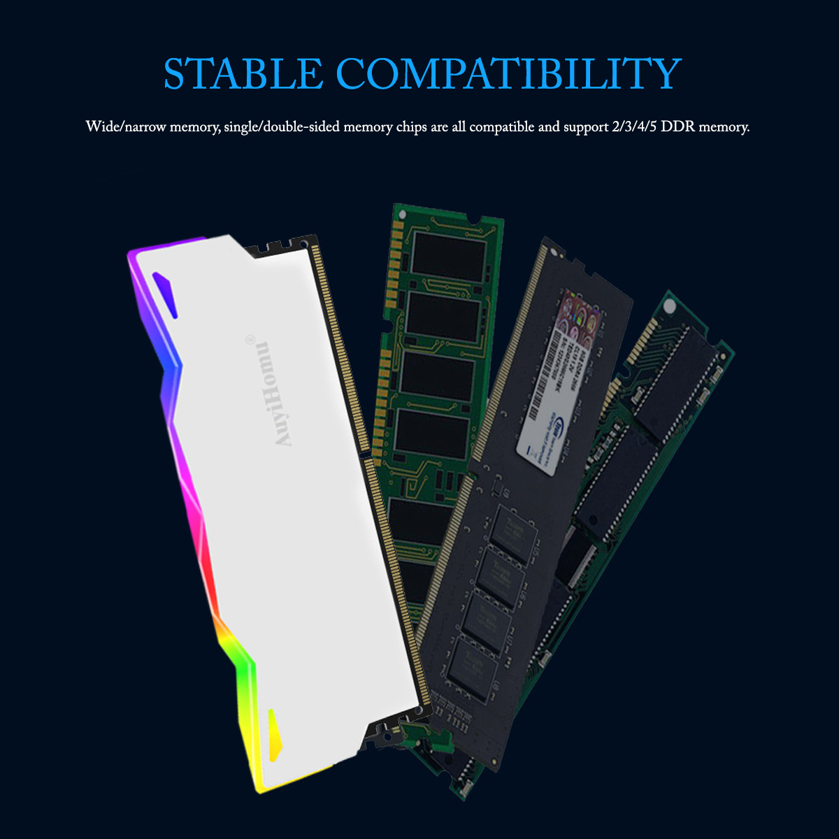 AuyiHomu RGB Heatsink, 5V 3Pin - Ddr5 Memory recension och pris